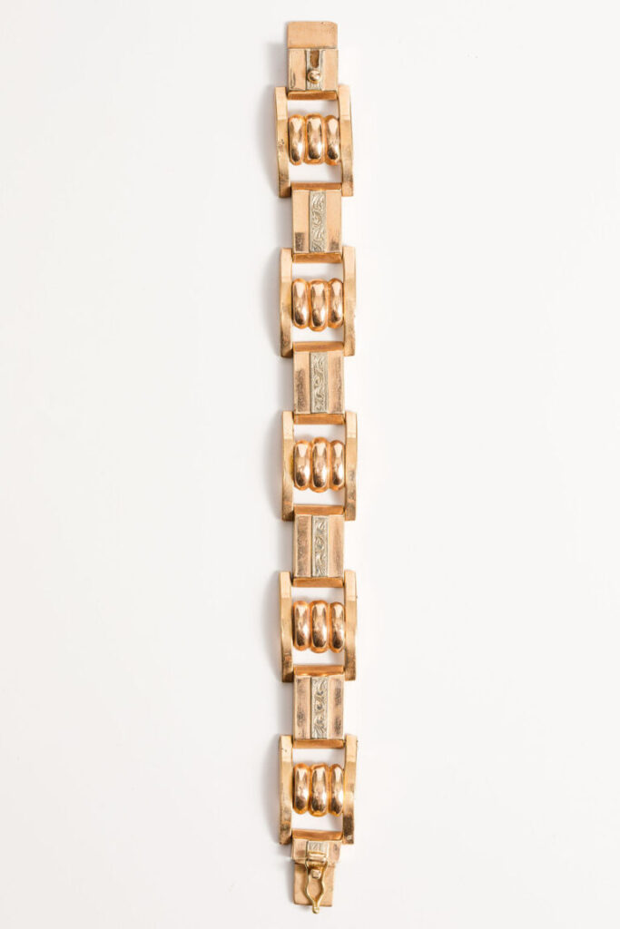 צמיד זהב אדום 14K וינטג'